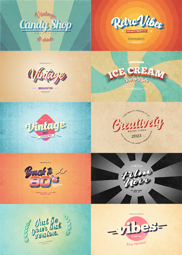 Retro Titles - 1