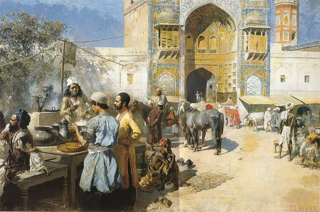 Edwin-Lord-Weeks-An-Open-Air-Restaurant-In-Lahore