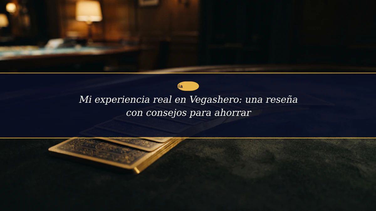 Mi experiencia real en Vegashero: una reseña con consejos para ahorrar