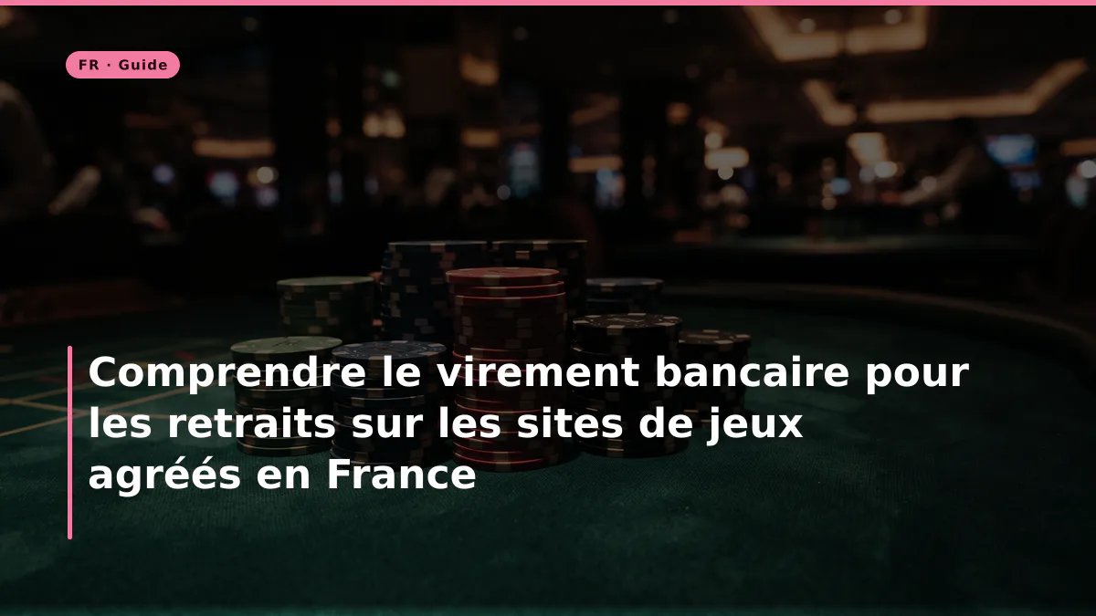 Comprendre le virement bancaire pour les retraits sur les sites de jeux agréés en France