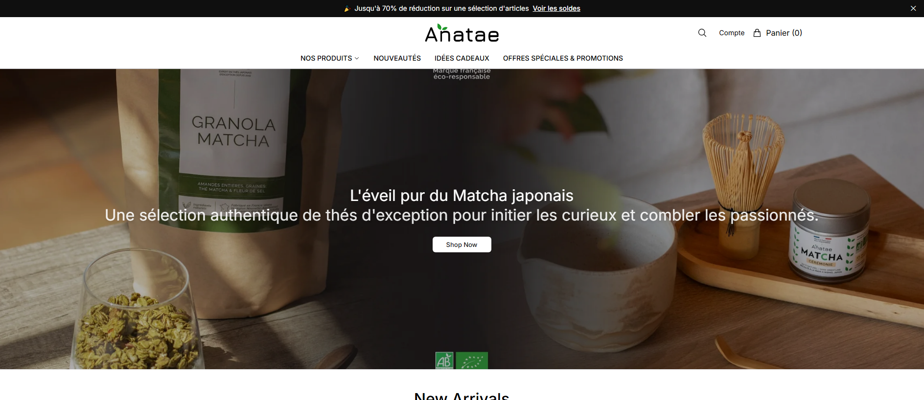 Stored capture of anataefood.shop