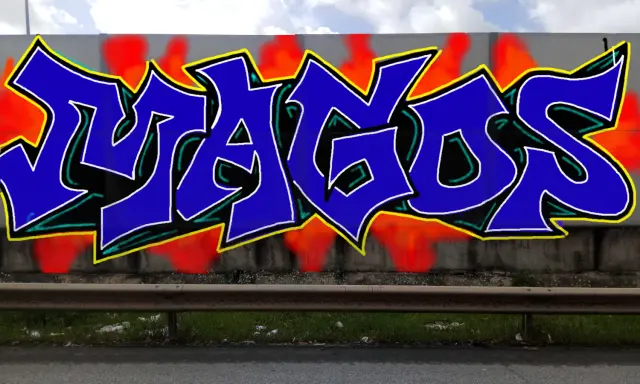 Graffiti artwork by mago