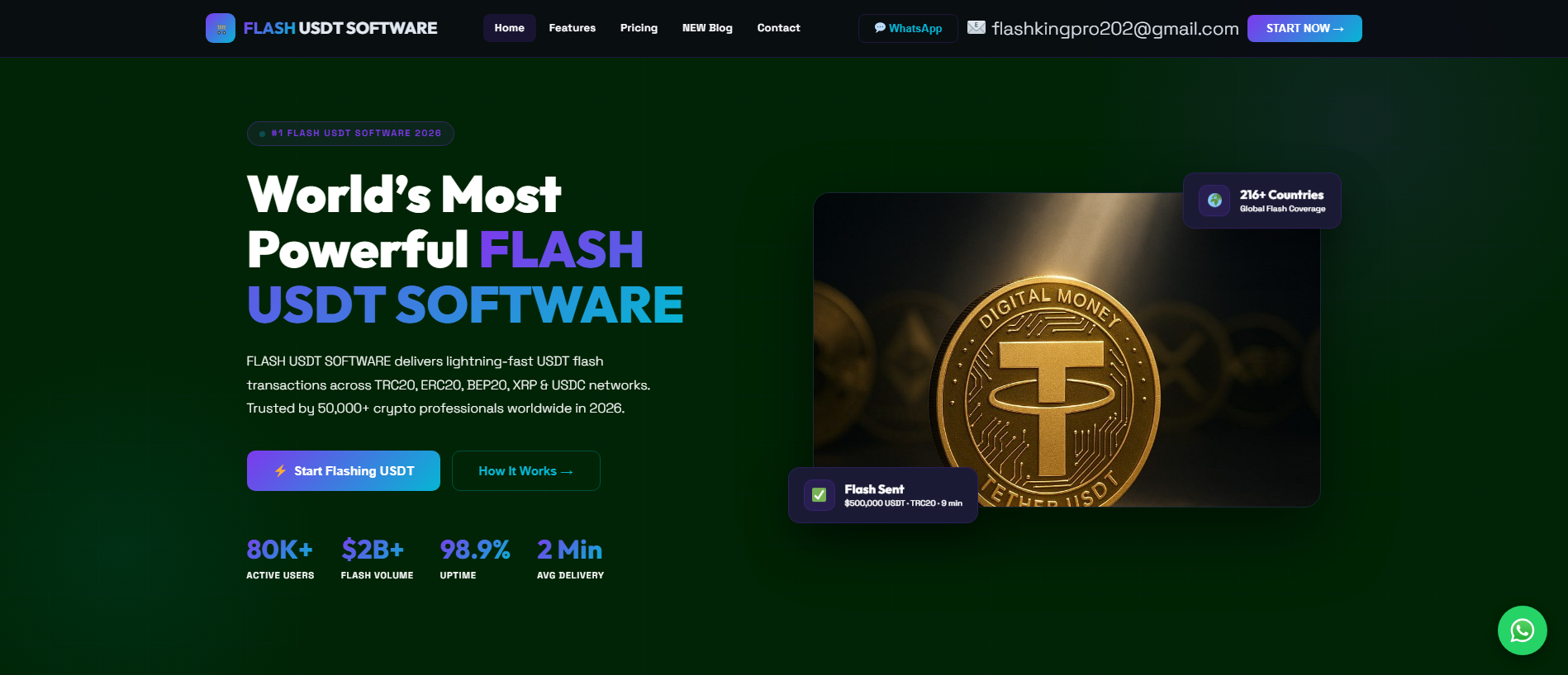 Stored capture of flashusdtsoftware.sale