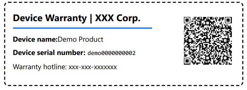 S/N Label