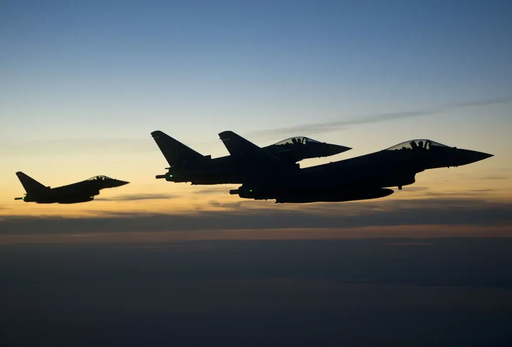 Avioane Eurofighter italiene, dislocate în România pentru apărarea aeriană NATO