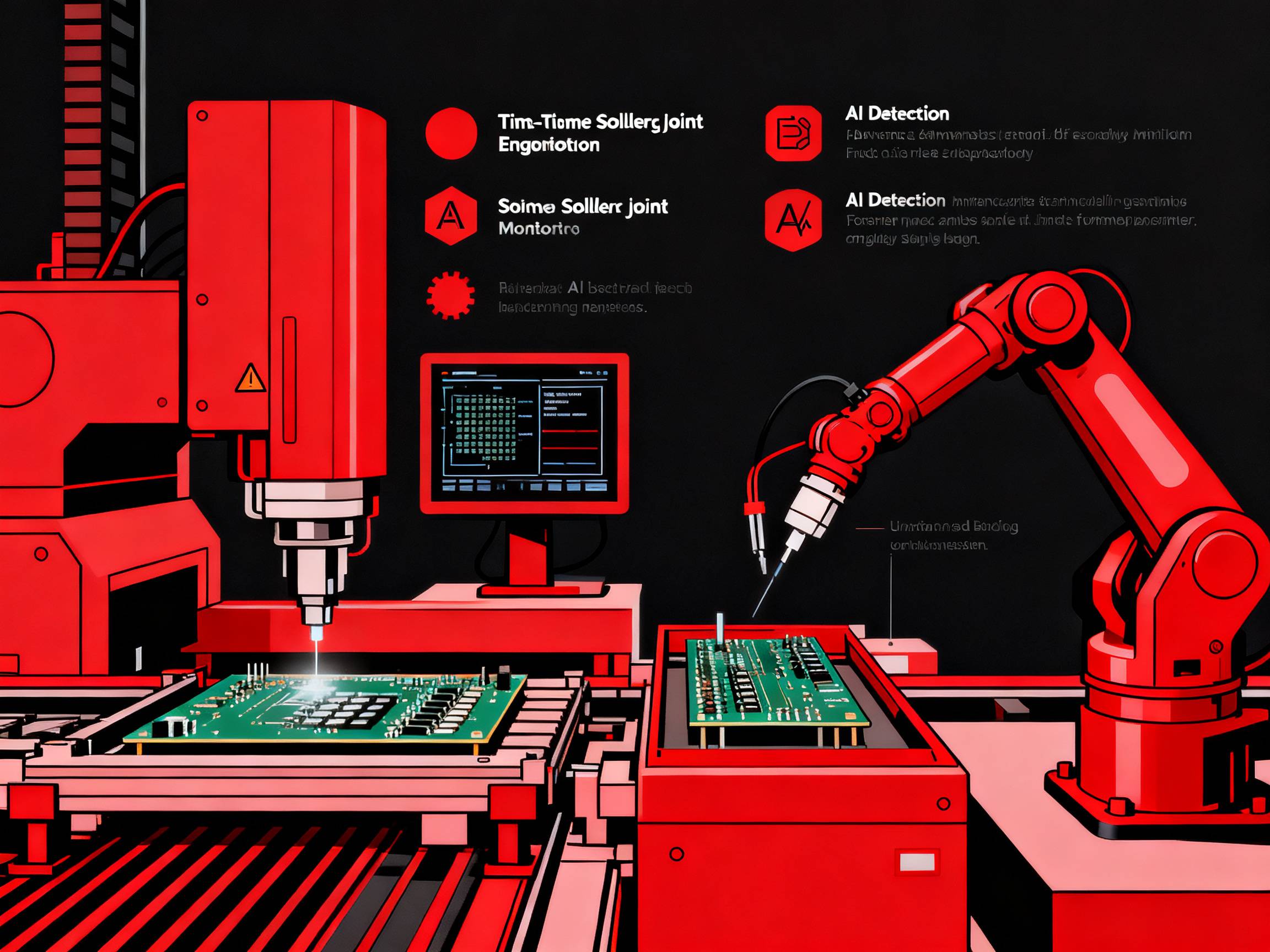 Real-time solder joint monitoring.