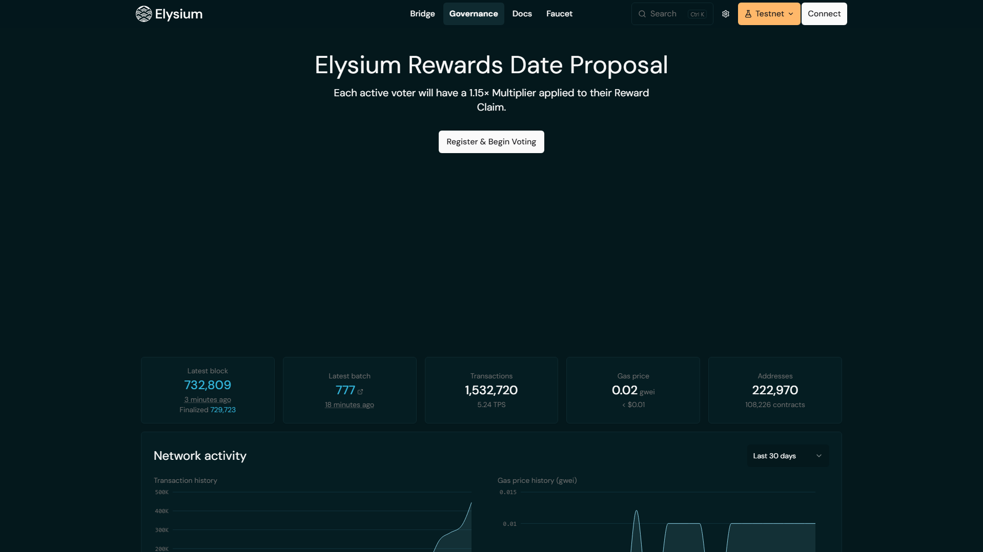 Primary capture · app-elysium.xyz