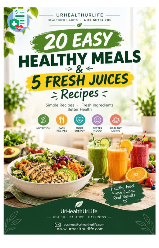 Eat Well Live Well - 20 Easy Healthy Meals and 5 Fresh Juice Recipes