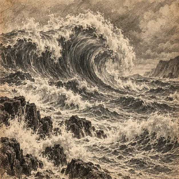 The Wave Before It Falls