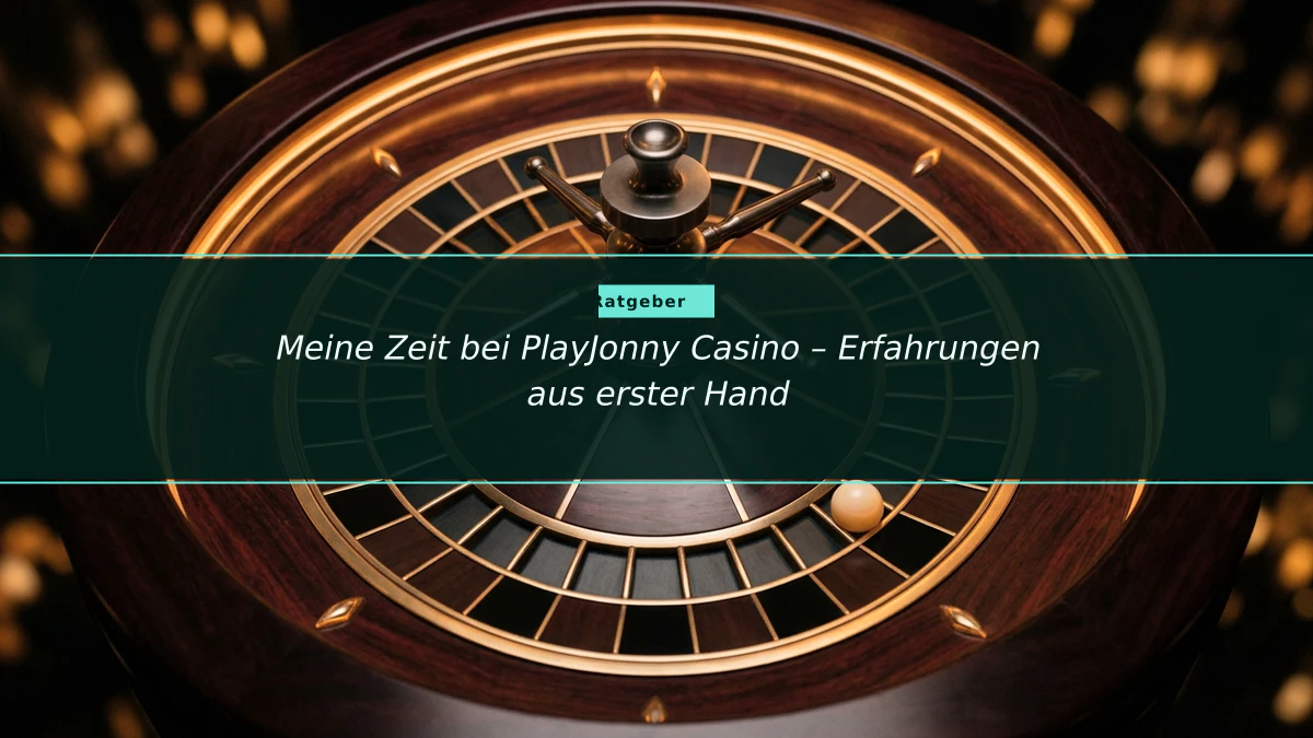 Meine Zeit bei PlayJonny Casino – Erfahrungen aus erster Hand