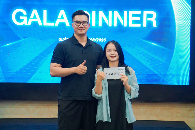 Giải nhất Gala Dinner Bắp Media