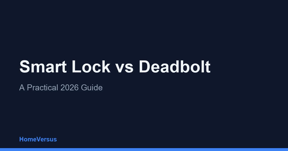 Smart Lock vs Deadbolt