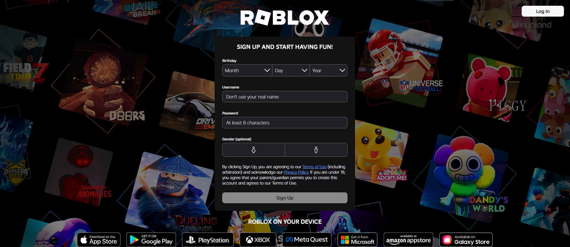 Forensic screenshot of robloxmail.com showing the phishing page layout