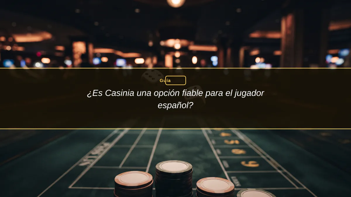 ¿Es Casinia una opción fiable para el jugador español?