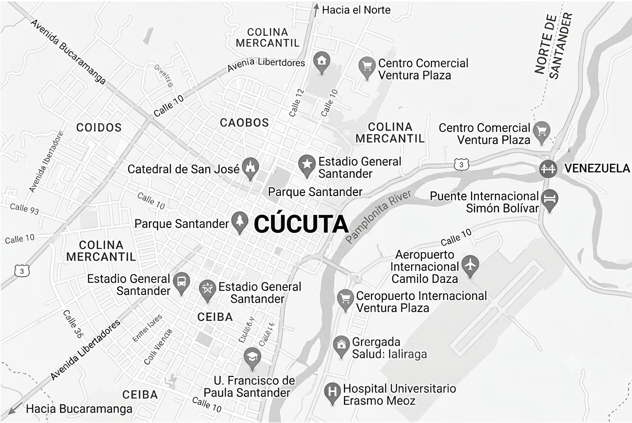 Mapa de Cúcuta