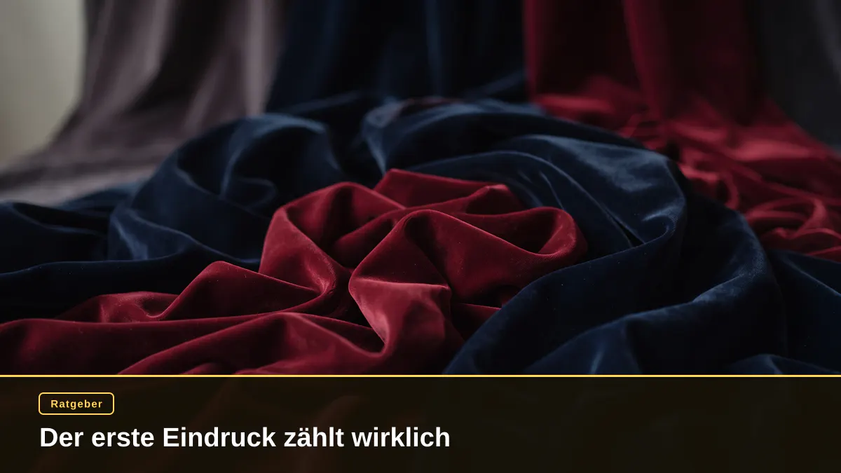 Der erste Eindruck zählt wirklich