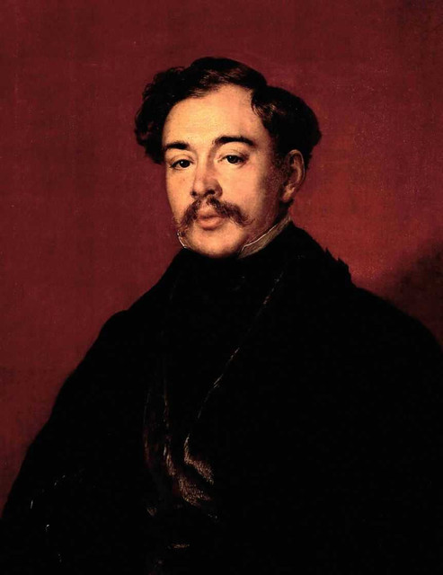 Портрет неизвестного в черном сюртуке (Веревкина) 1850