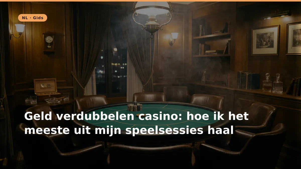 Geld verdubbelen casino: hoe ik het meeste uit mijn speelsessies haal