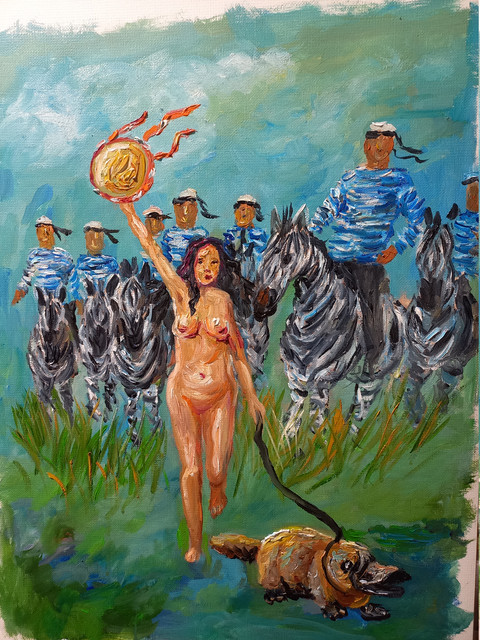 Психическая атака. Масло, бумага.jpg