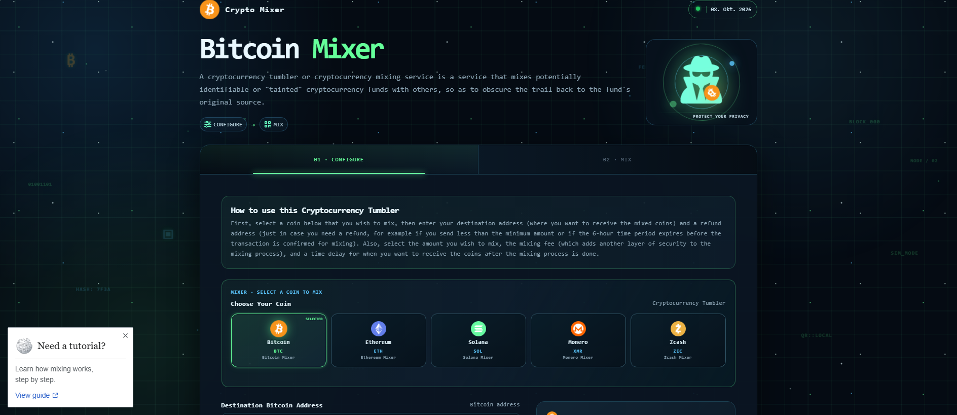 Stored capture of eth-mixer.org