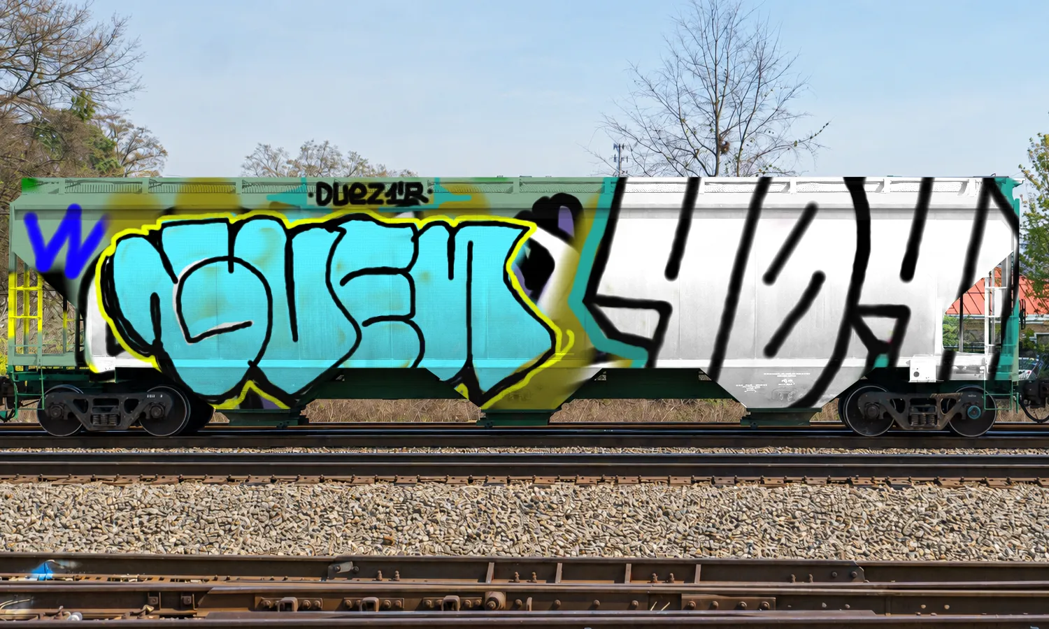Graffiti artwork by 404