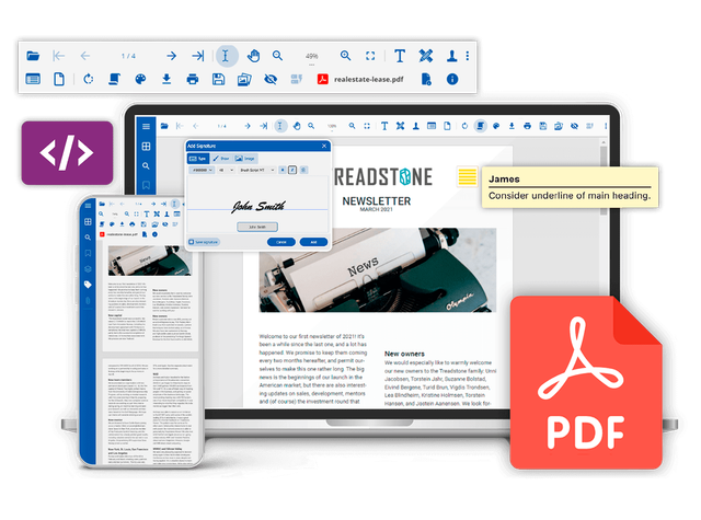 Download GrapeCity Mescius PDF JS v19.1