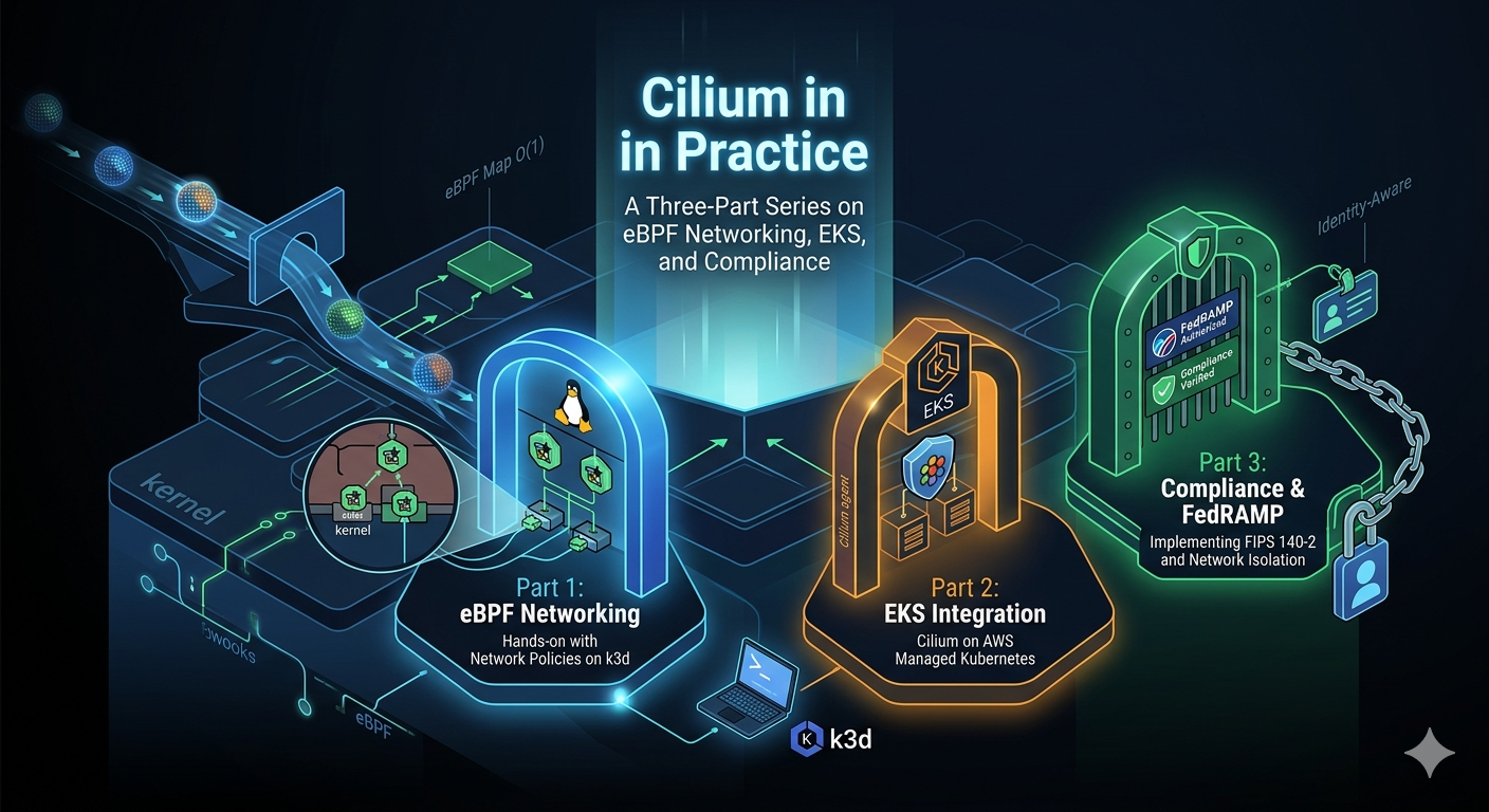 Cilium in Practice — A Three-Part Series on eBPF Networking, EKS, and FedRAMP