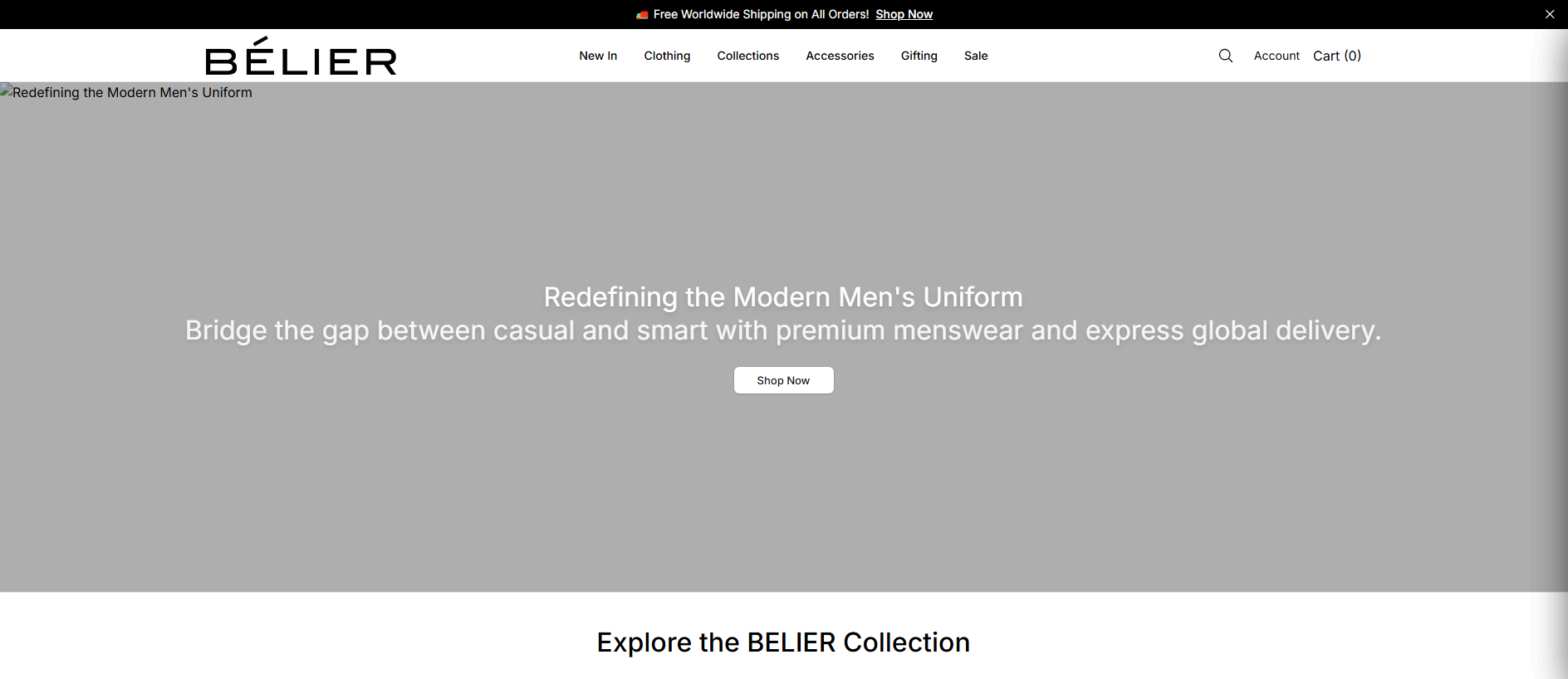 Stored capture of beliershop.shop