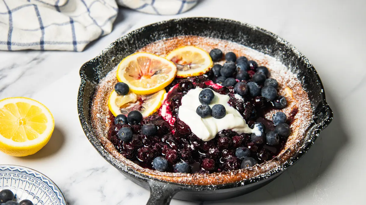 Blueberry Lemon Dutch Baby Delights