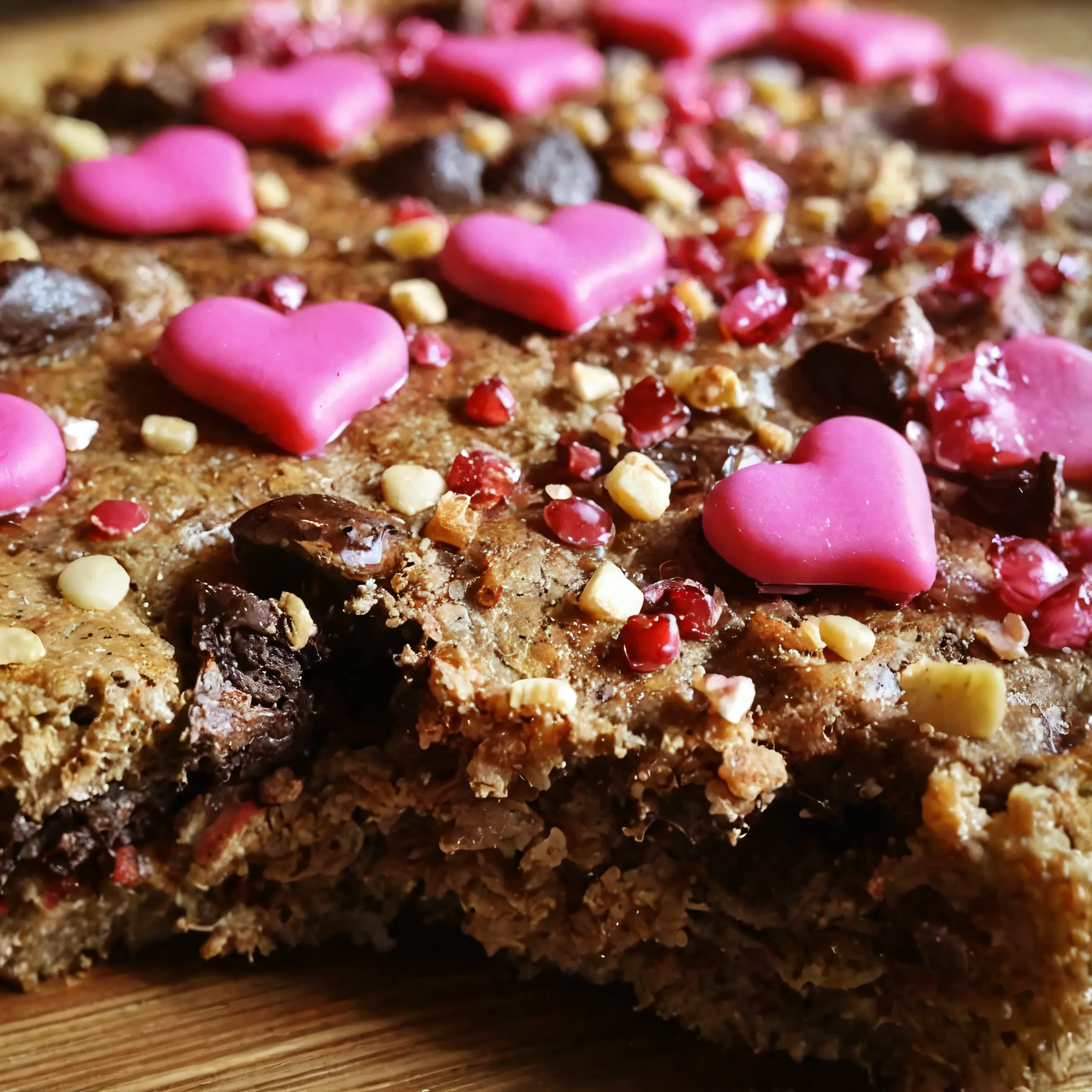 Delicious Valentine's Cookie Cake