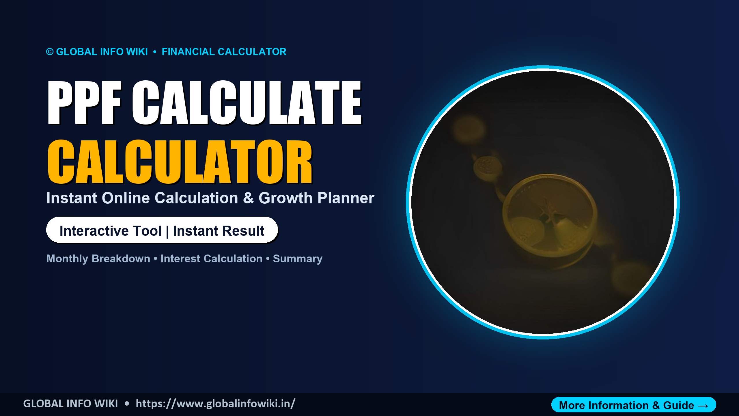 PPF Calculator — Calculate 15-Year Public Provident Fund Maturity, Interest & Tax-Free Corpus PPF Calculator — Calculate 15-Year Public Provident Fund Maturity, Interest & Tax-Free Corpus