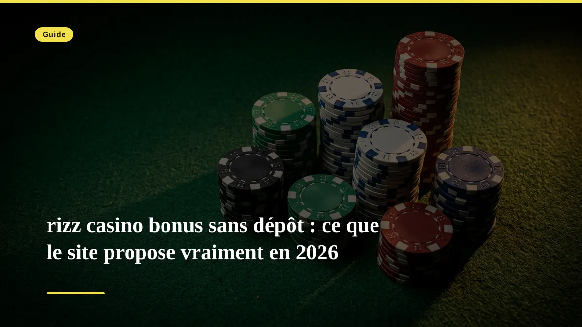 rizz casino bonus sans dépôt : ce que le site propose vraiment en 2026