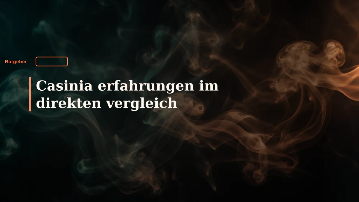 Casinia erfahrungen im direkten vergleich