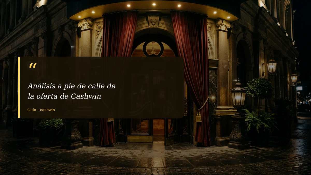 Análisis a pie de calle de la oferta de Cashwin