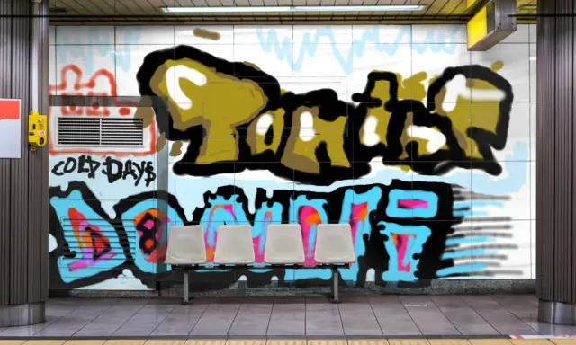 Graffiti artwork by anthony