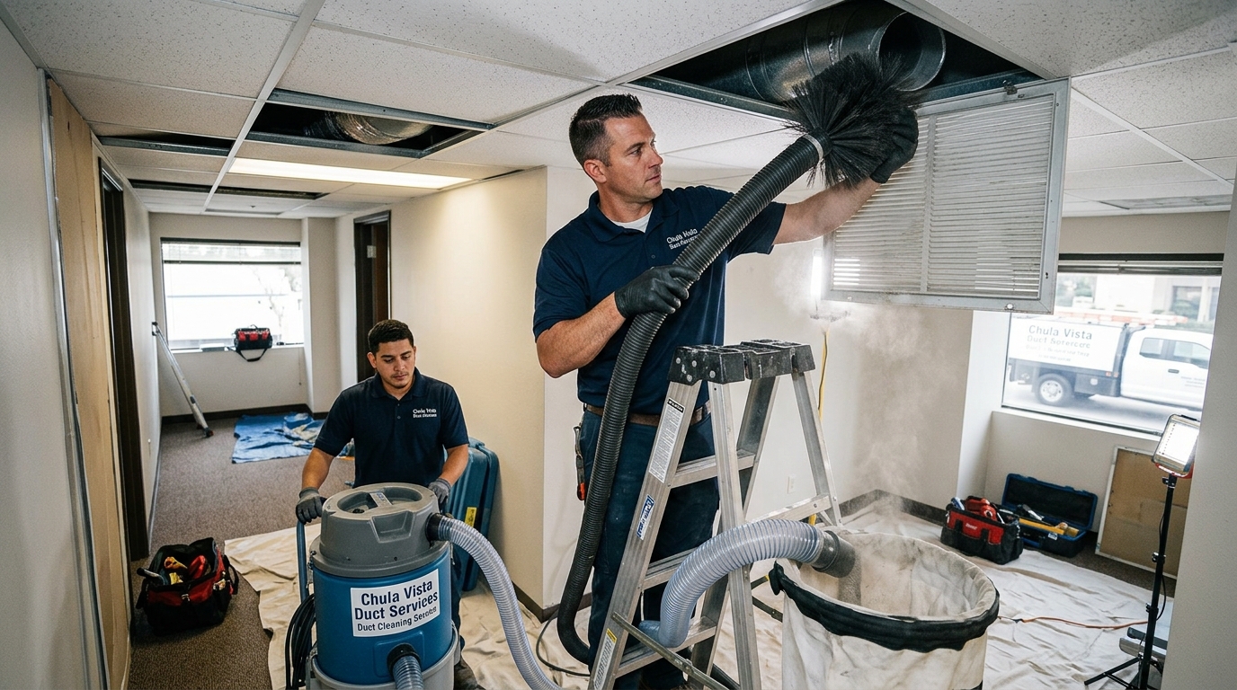 Clean air duct system after service
