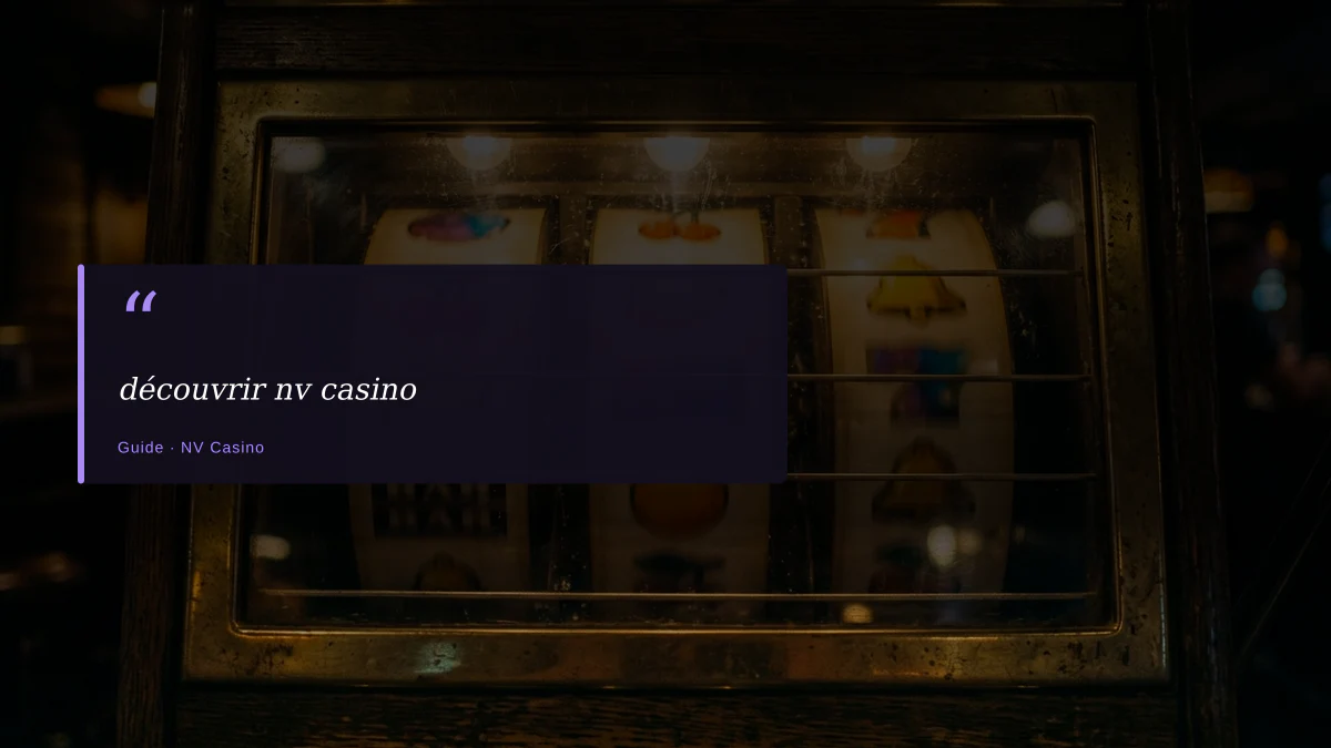 découvrir nv casino