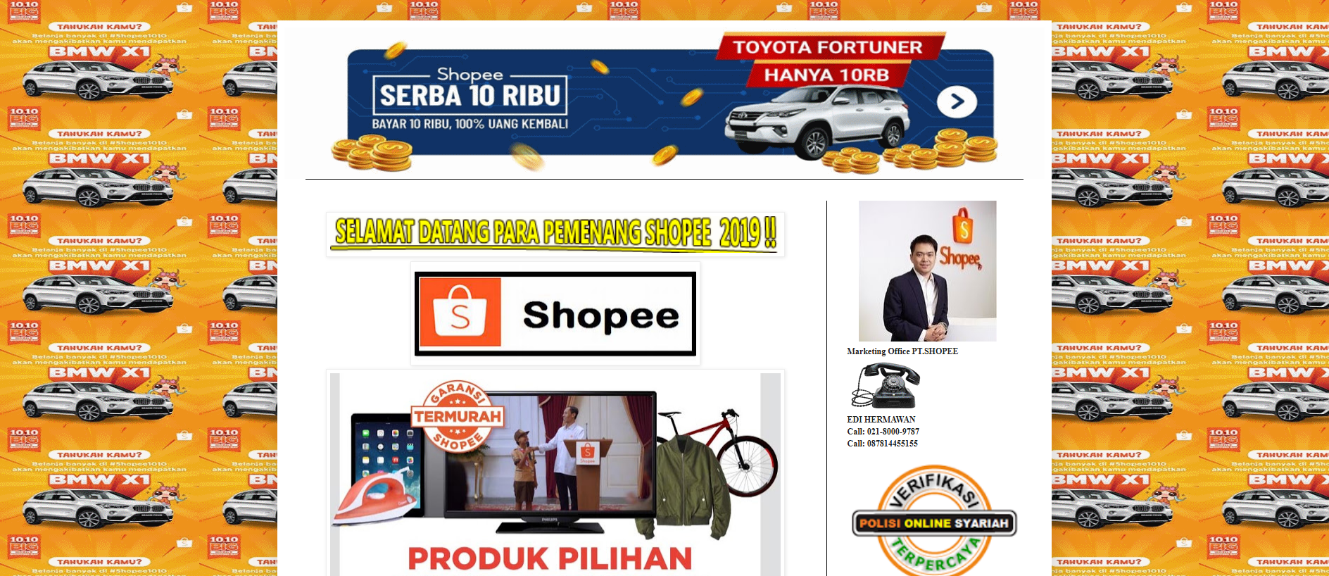 Stored capture of shopee5155.blogspot.com