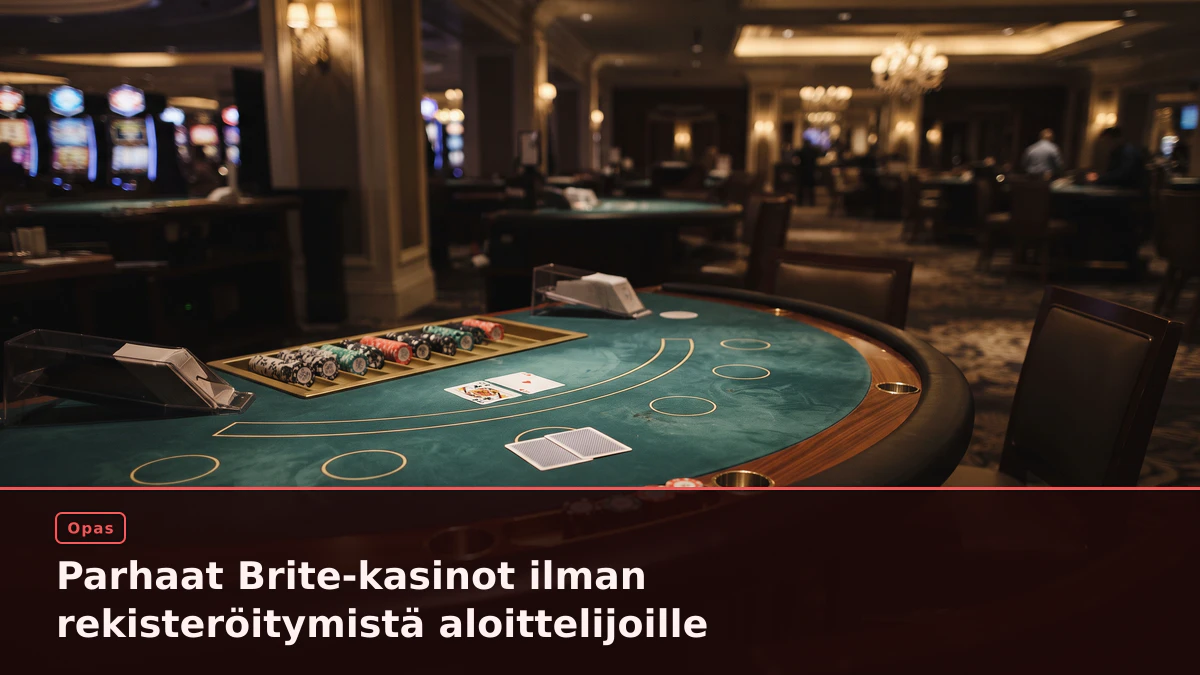 Parhaat Brite-kasinot ilman rekisteröitymistä aloittelijoille