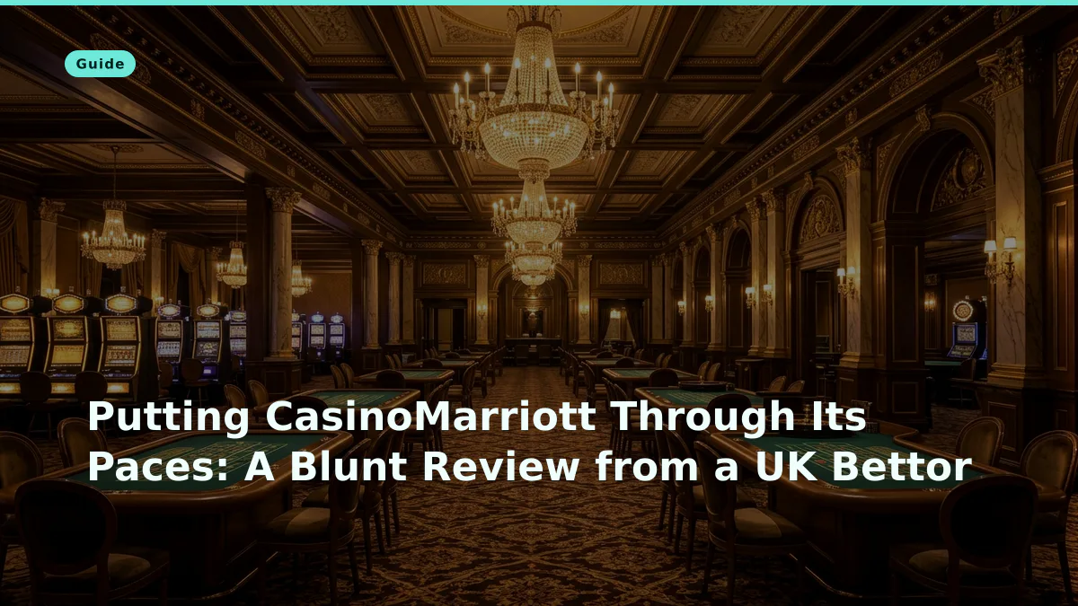 Putting CasinoMarriott Through Its Paces: A Blunt Review from a UK Bettor