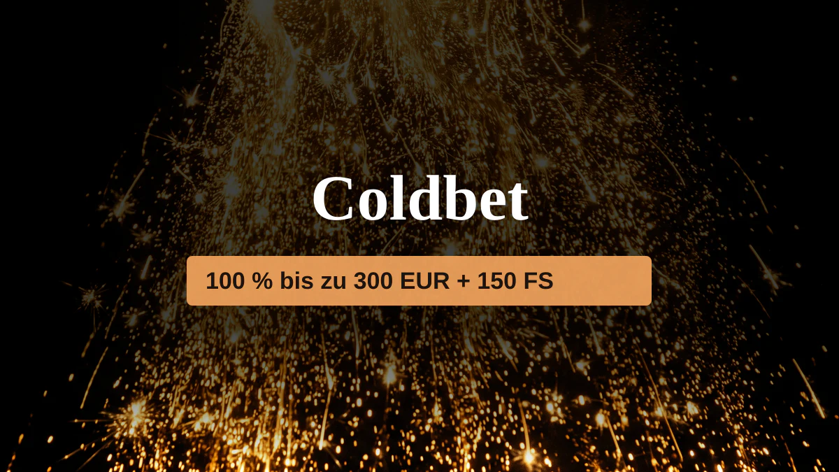 Coldbet Casino — Willkommensbonus 100 % bis zu 300 EUR + 150 FS, Zahlungen: Visa, Mastercard, Skrill, Neteller, Sofort