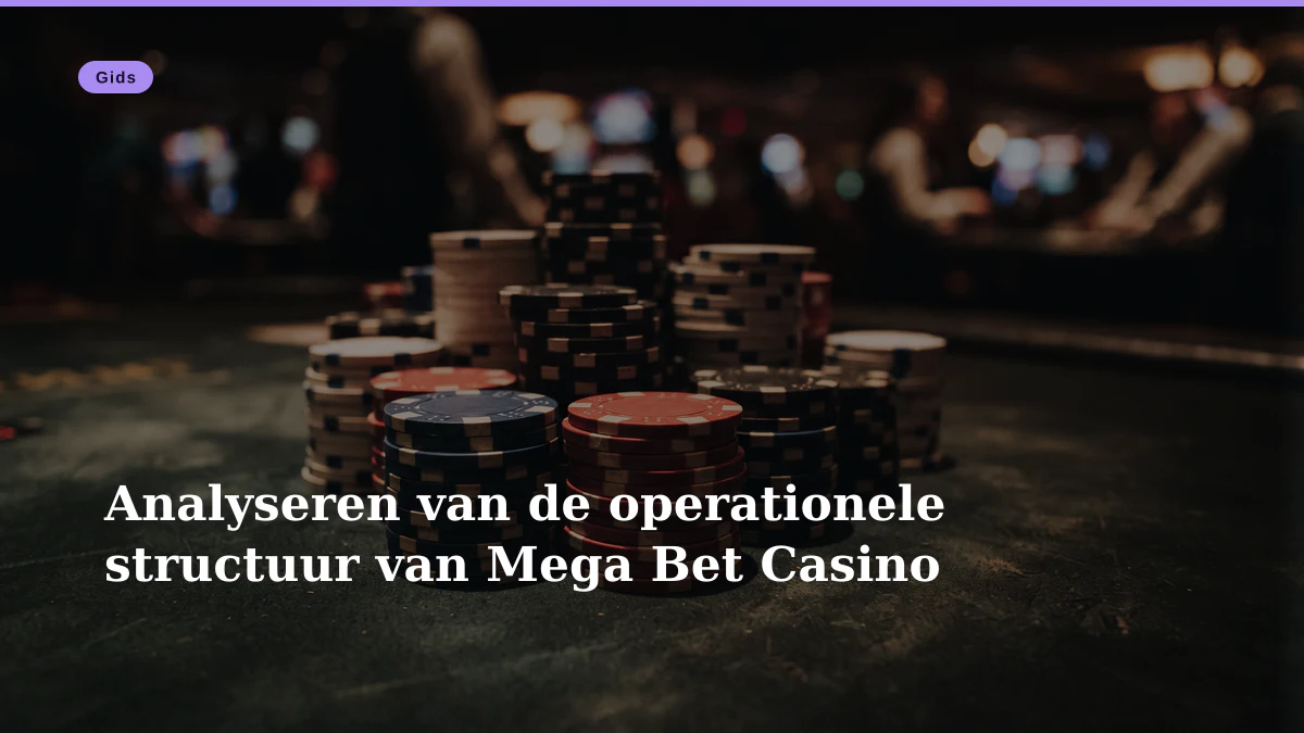 Analyseren van de operationele structuur van Mega Bet Casino