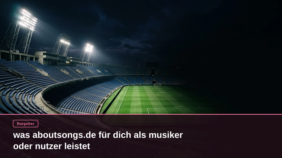 was aboutsongs.de für dich als musiker oder nutzer leistet