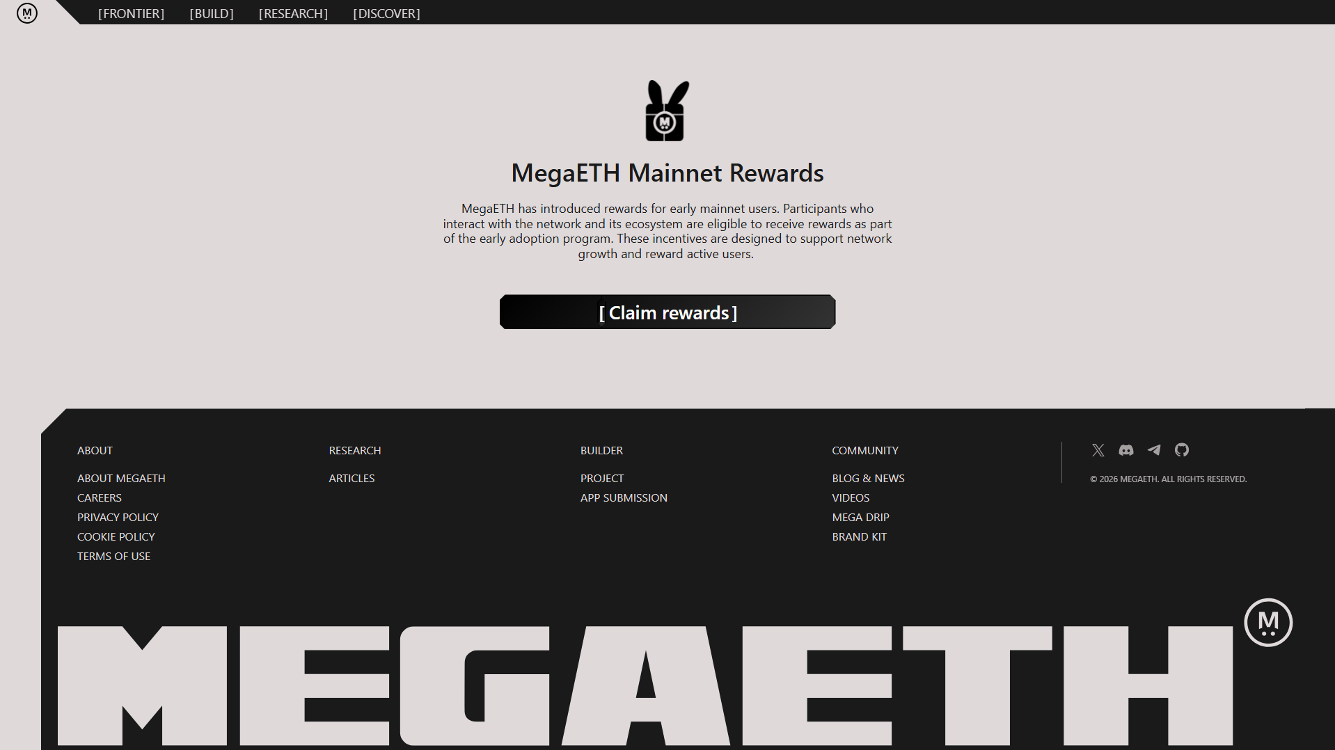 Stored capture of rewards-mega-eth.com