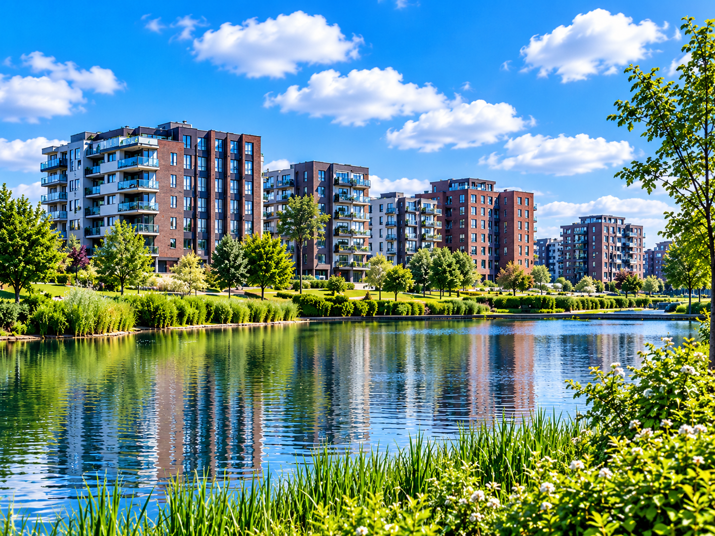 Woningen aan het water in Barendrecht