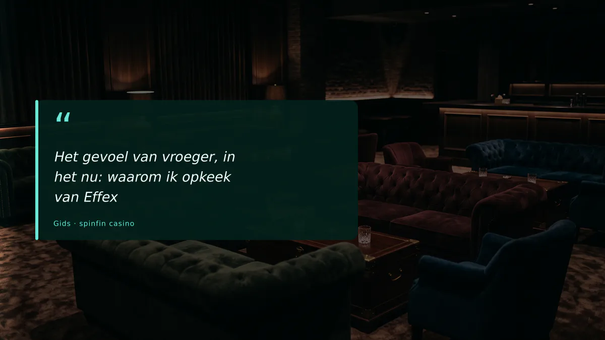 Het gevoel van vroeger, in het nu: waarom ik opkeek van Effex