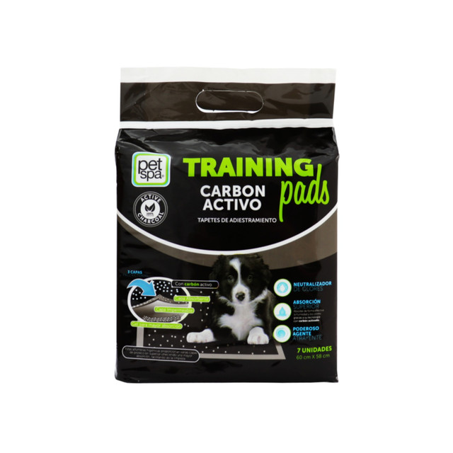 Tapete De Entrenamiento Para Perro Pet Spa De Carbon Activo X 7 Unidades