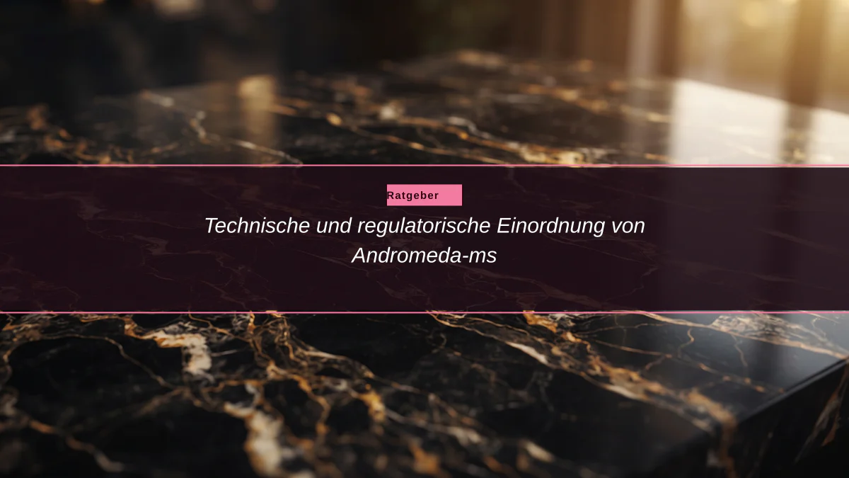 Technische und regulatorische Einordnung von Andromeda-ms