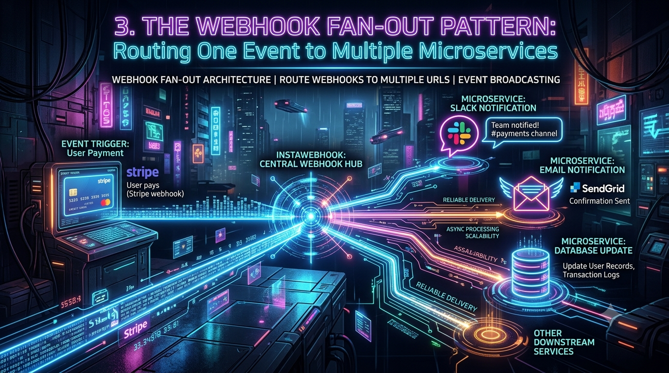 The Webhook Fan Out Pattern Routing One Event To Multiple Microservices
