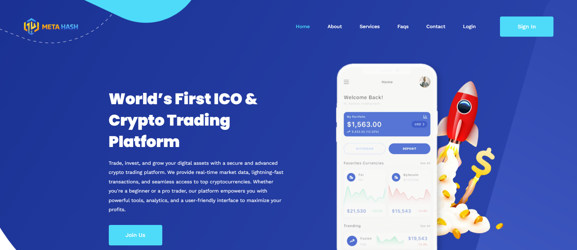 Screenshot of metahash.live